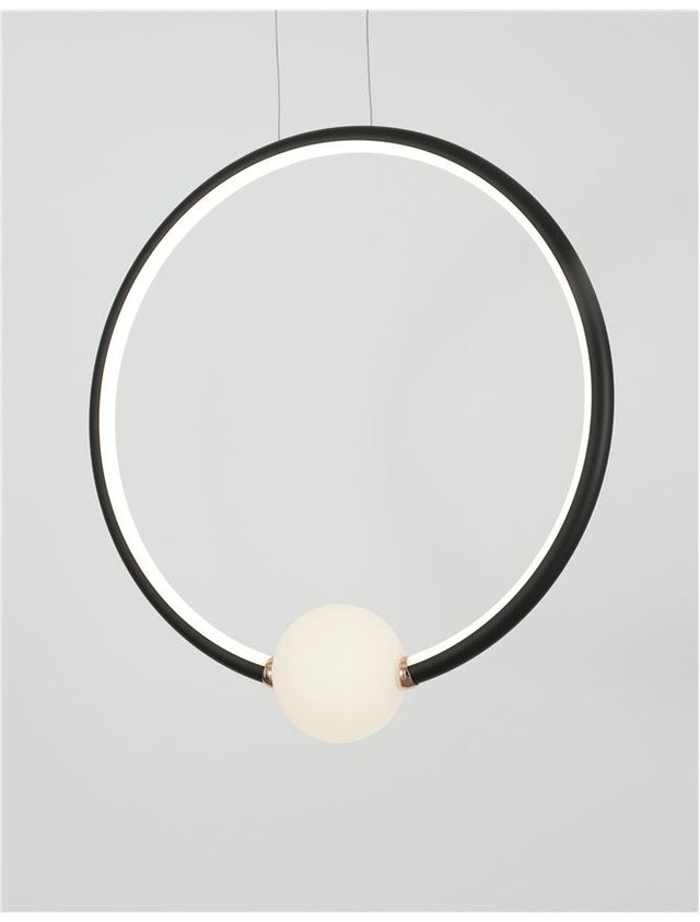 CELIA Dimmable Satin Gold Aluminium Opal Glass LED 25.6 Watt 230 Volt 1370Lm 3000K IP20 D: 43 W: 10 H: 120 cm
