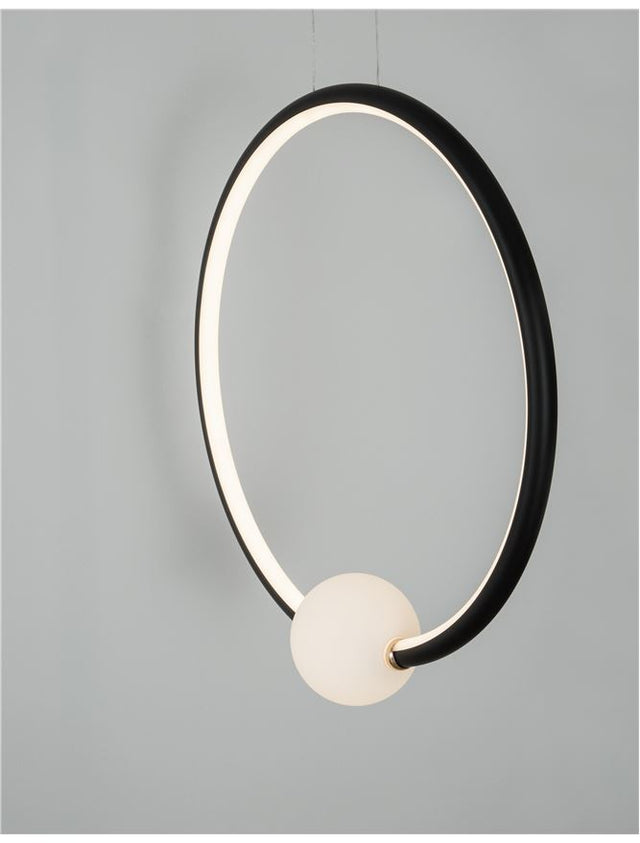 CELIA Dimmable Satin Gold Aluminium Opal Glass LED 25.6 Watt 230 Volt 1370Lm 3000K IP20 D: 43 W: 10 H: 120 cm