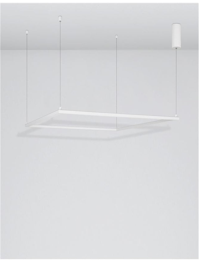 ETERNA Dimmable Sandy White Aluminium & Acrylic LED 50 Watt 230 Volt 3818Lm 3000K IP20 L: 100 H: 120 cm