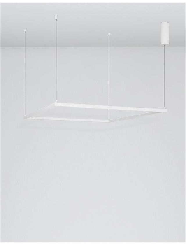 ETERNA Dimmable Sandy White Aluminium & Acrylic LED 50 Watt 230 Volt 3818Lm 3000K IP20 L: 100 H: 120 cm