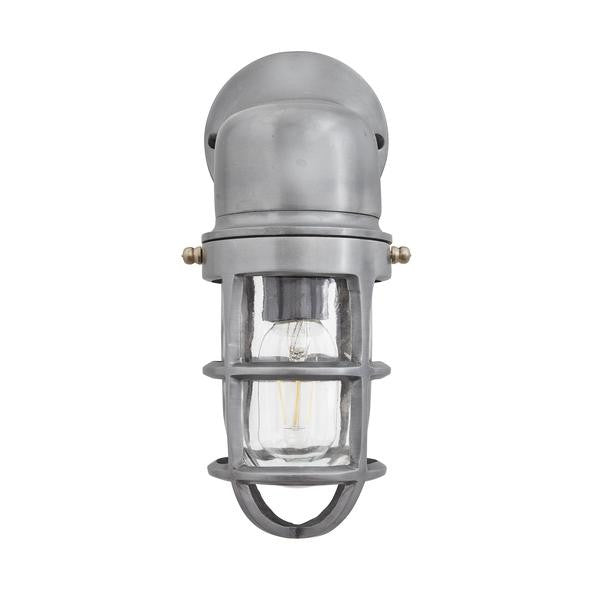 Industville Vintage Industrial Cage Bulkhead Wall Light Sconce with Glass 30cm
