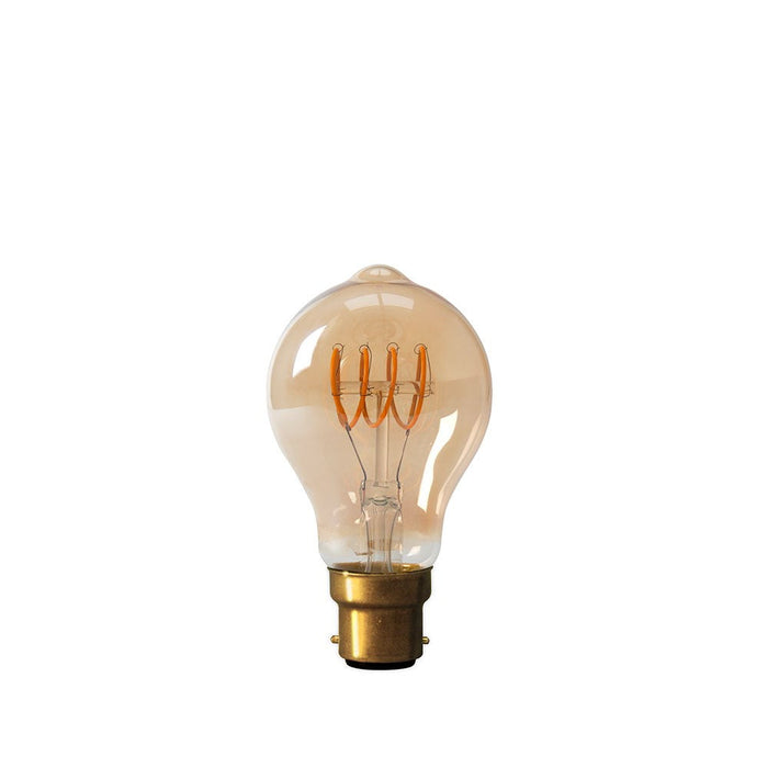 LED Gold Full Glass Spiral Filament GLS B22 Bulb