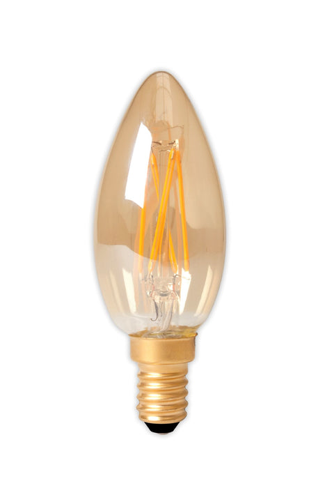 Calex LED E14 Lustre Glass Filament Candle