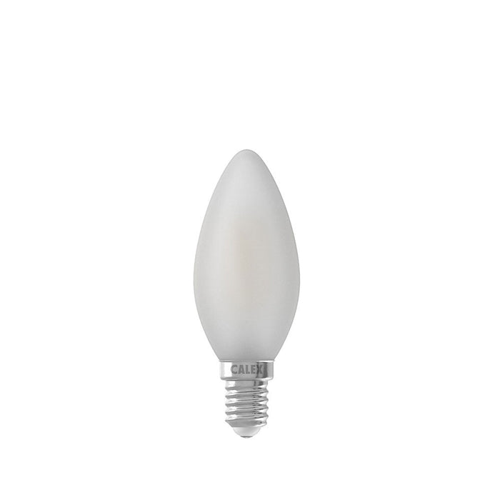 LED Frosted Full Glass Filament Candle E14 Bulb