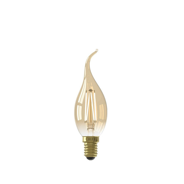 LED Gold Filament Candle Tip Organic E14 Bulb
