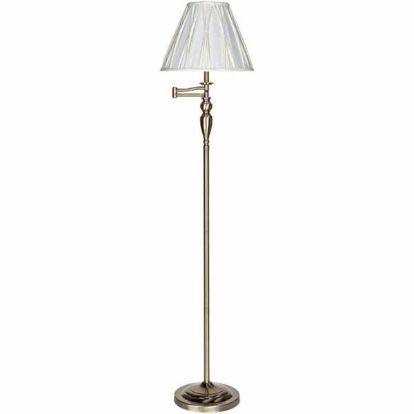 SWIVEL MANTIQUE BRASS FLOOR LAMP