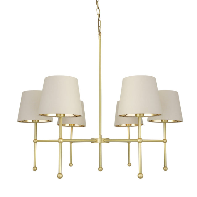 California 6 Arm Chandelier