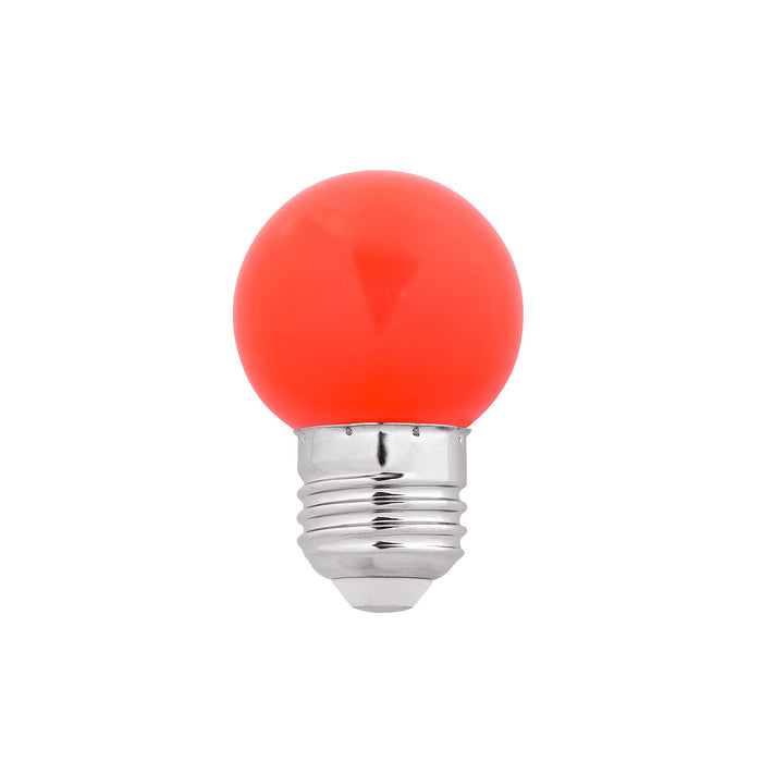 Bulb G45 RED E27 1W LED