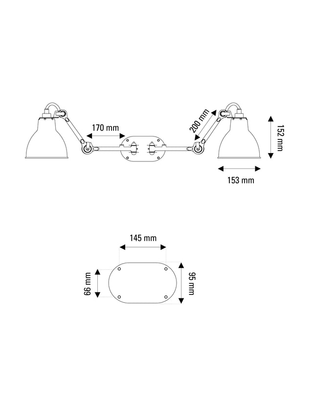 Lampe Gras N°204 Double