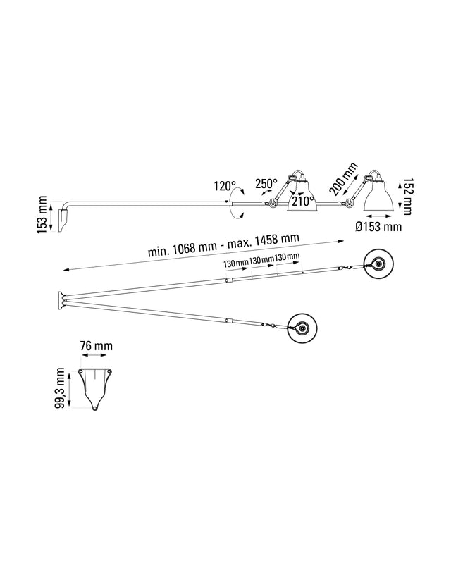Lampe Gras N°213 Double
