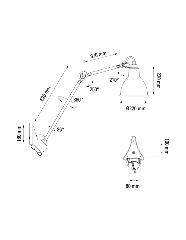 Lampe Gras N°222 XL Indoor