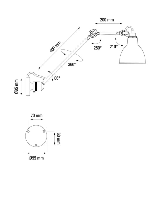 Lampe Gras N°304L40