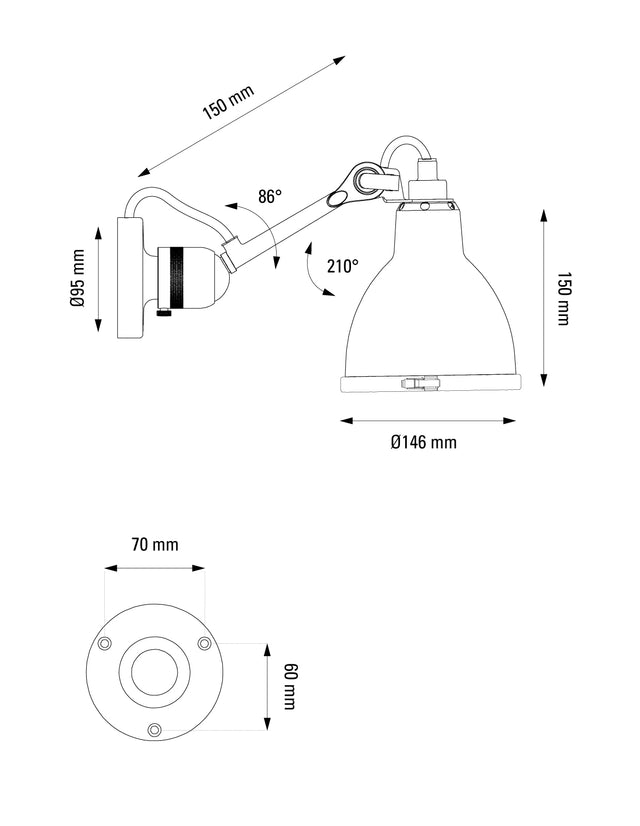 Lampe Gras N°304 Bathroom