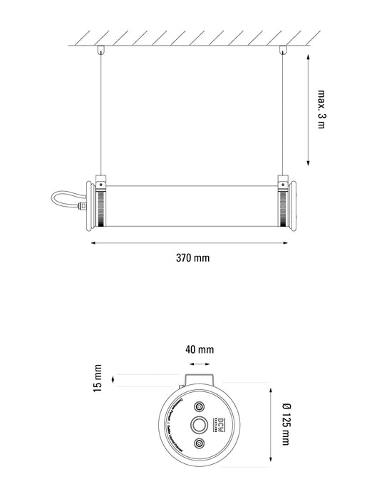 ITT Pendant Horizontal In&Out 100-350