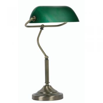 BANKERS LAMP ANTIQUE BRASS
