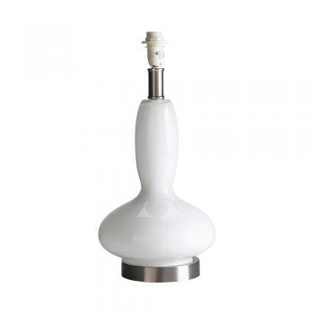 ENZA WHITE GLASS TABLE LAMP