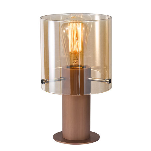 1L Table Lmap In Copper/Amber Glass