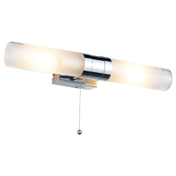 IP44 2 FROST + CLEAR WALL LIGHT