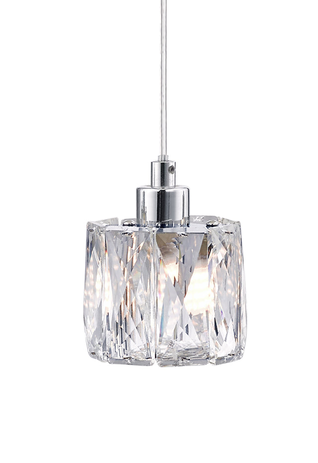 Aurora 12 Light Extra Small Spiral Crystal Pendant