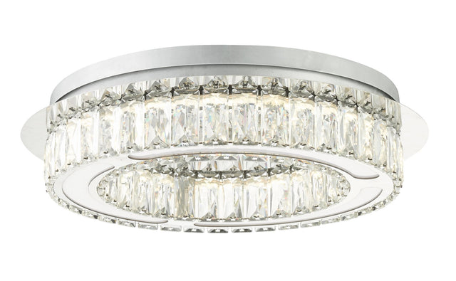 Aurora LED Bathroom Ceiling Light Polished Chrome