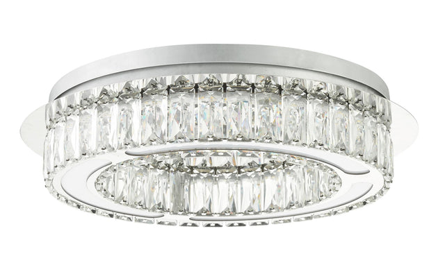 Aurora LED Bathroom Ceiling Light Polished Chrome
