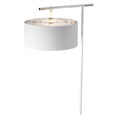 Balance 1lt Floor Lamp White/Polished Nickel