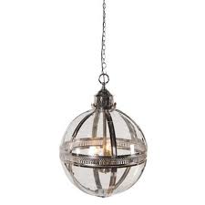 Silver and Glass Ball Light