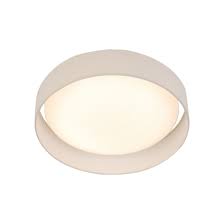 GIANNA 1LT LED FLUSH CEILING LIGHT, ACRYLIC, WHITE SHADE