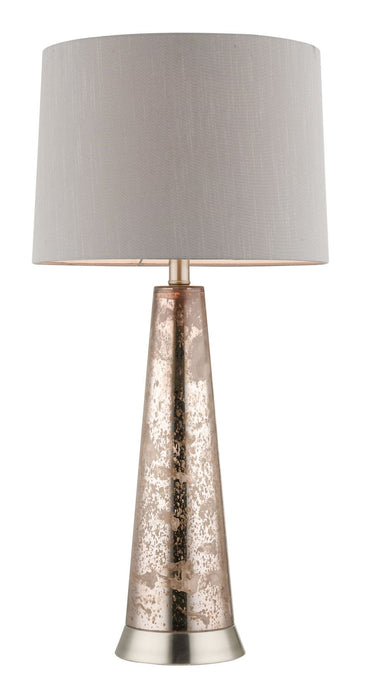 Ember Copper Effect Glass Table Lamp c/w Shade