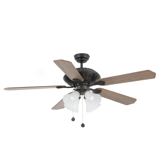 CORSO Ø132CM DARK BROWN 5 BLADES 4 X E27 60W