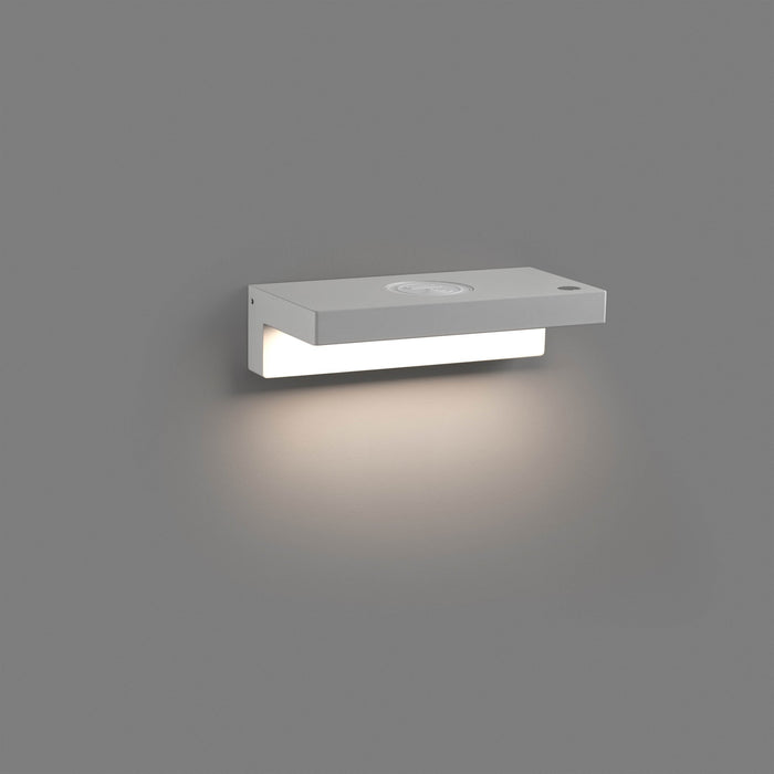 WELL WHITE WALL LAMP INDUCTION + USB 7W 2700K