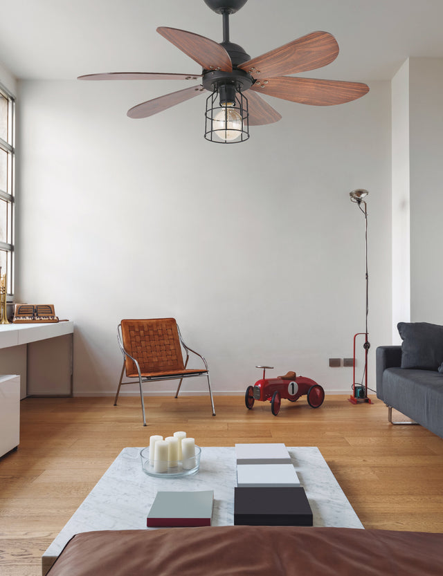 CHICAGO BLACK CEILING FAN