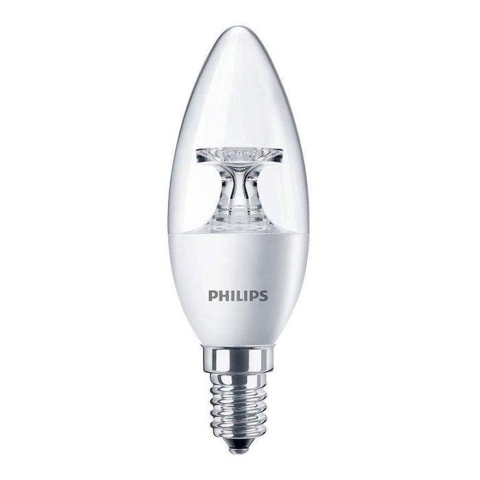 Philips Corepro LEDcandle E14 Crown Clear 5.5W 470lm - 827 Extra Warm White