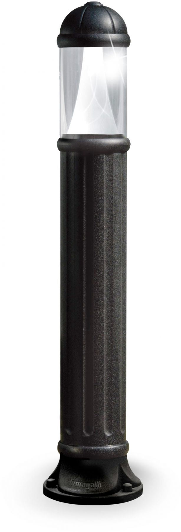 Sauro 1100 mm Black Clear LED 10W Bollard Post Light