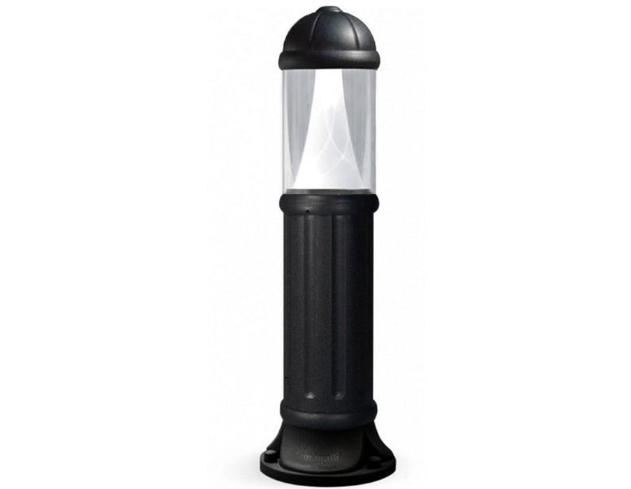 Sauro 800 mm Black Clear LED 10W Bollard Post Light