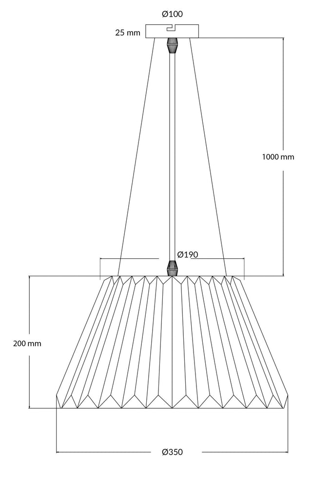 Senza 1 Light Polished Chrome Crystal Pendant