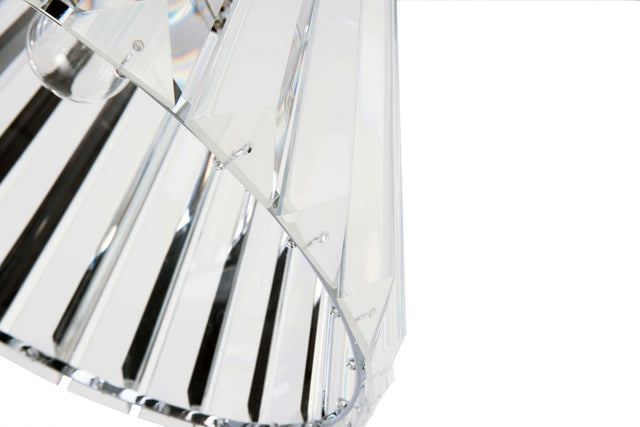 Senza 1 Light Polished Chrome Crystal Pendant